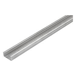 C-Profile Stahl oder Edelstahl für Gleitschienen (22282-10)