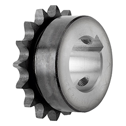Kettenräder einfach 1/2" x 5/16" DIN ISO 606, einbaufertig Form B (22250)