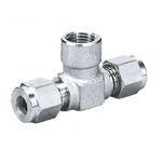 Klemmverschraubung / FBT-□□ / Edelstahl A4 / T-Verbinder / zweifach