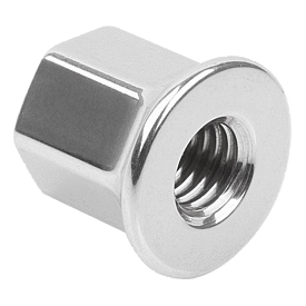 Hutmuttern Edelstahl mit Bund für Dicht- und Unterlegscheiben Hygienic USIT® (K1493)