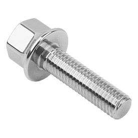 Sechskantschrauben mit Bund für Dicht- und Unterlegscheiben / K1492 / Edelstahl / Sechskant / Hygienic USIT® Set