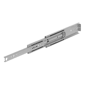 Teleskopschienen Stahl für Seitenmontage, Vollauszug, Tragkraft bis 272 kg (K1720)
