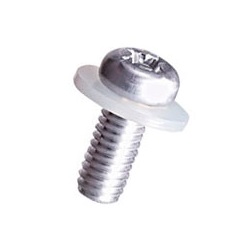 Linsenkopfschraube / mit Scheibe, Nylon / Kreuzschlitz / Aluminium / A