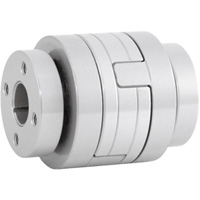 Klauen-Kupplungen / E / Klauenscheibe: Aluminium / Spannsatz / Korpus: Aluminium