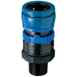 Joplax W-Serie, Buchse für Wasserleitungsrohre (gemäß Fluorkautschukspezifikation) , Außengewinde-Ausführung