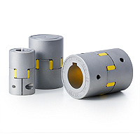 Klauen-Kupplungen / ALS-Y / Klauenscheibe: PU, Shore A90 / Gewindestiftklemmung, Nabenklemmung, Passfeder, Innengewinde / Korpus: Aluminium