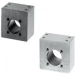 Halterungen für Trapezgewindespindelmuttern / DNBA, DNBB, DNBM / Aluminium, Stahl / Blockform
