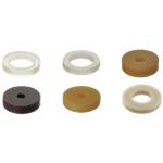 Elastomer-Scheiben / URWS / Polyurethan wählbar / Shore A30-A95 / mit Durchgangsbohrung / d 2-40mm / D 6-60mm / Dicke 1-10mm