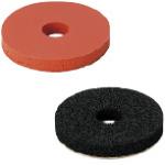 Elastomer-Scheiben / WSGC / Schaumstoff wählbar / ASKER C5 - C35 / einseitig selbstklebend / d 0-80mm / D 10-100mm / Dicke 3-10mm