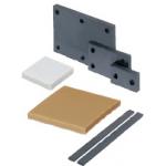 Gummi-Platten / Durchgangsbohrung / Shore A45, A65 / EPDM, IIR, / Klebeschicht