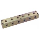 Verteilerblöcke / Hydraulik / Hochdruck / Platzsparend / Auslässe 3 Seiten