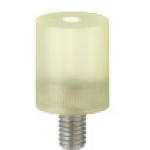 Elastomer-Puffer / USBKS / Kautschuk wählbar / Shore A32-A95 / mit Senkung, Außengewinde / Gewindebolzen / AD 12-30 / Länge 10-30