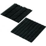 Gummi-Platten / Durchgangsbohrungen, Senkbohrungen / Shore A60 / NBR / Klebeschicht, ölbständig