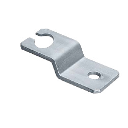 Montageplatten für Justageelemente / Dick / Mittige Nut