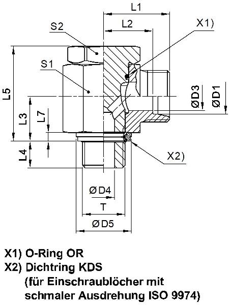Rohrfitting für Hochdruckleitungen / WH-R-KDS□□□ / Winkelverbinder