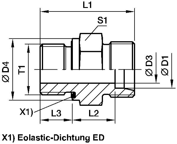 Rohrverschraubung / GE-R-ED