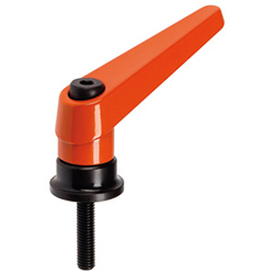 Klemmhebel / 24420□□□, 24420□□□ / Stahl, Zink-Druckguss / 5.8 / ausrasten durch ziehen / Spannkraftverstärker / Gewindebolzen / 20° Hebelgriff