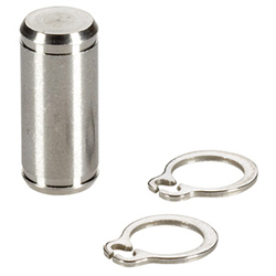 Achsbolzen / 23400.□□□□ / Edelstahl / Ringnut beidseitig