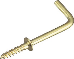 Nagelhaken, L-förmig (Messing) 