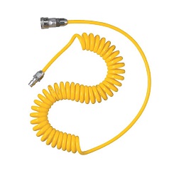 Spiral-Druckluftschlauch (mit Kupplung) 