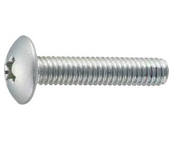 Linsenkopfschrauben / Kreuzschlitz / Stahl, rostfreier Stahl / unbehandelt, verchromt